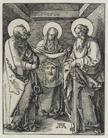KG 00561
<br/>
De zweetdoek van Veronica met Petrus en Paulus
<br/>
<em>Dürer, Albrecht (1471-1528)</em>